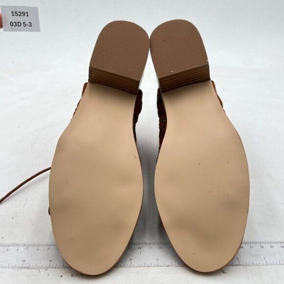 YDN Brown Lace-Up Sandals - Picture 7 of 8